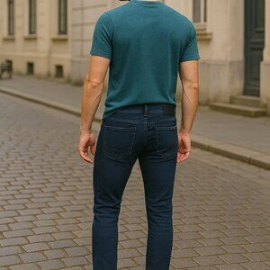 ✨ Superdry Corporal Slim Jeans – Copper Black Denim